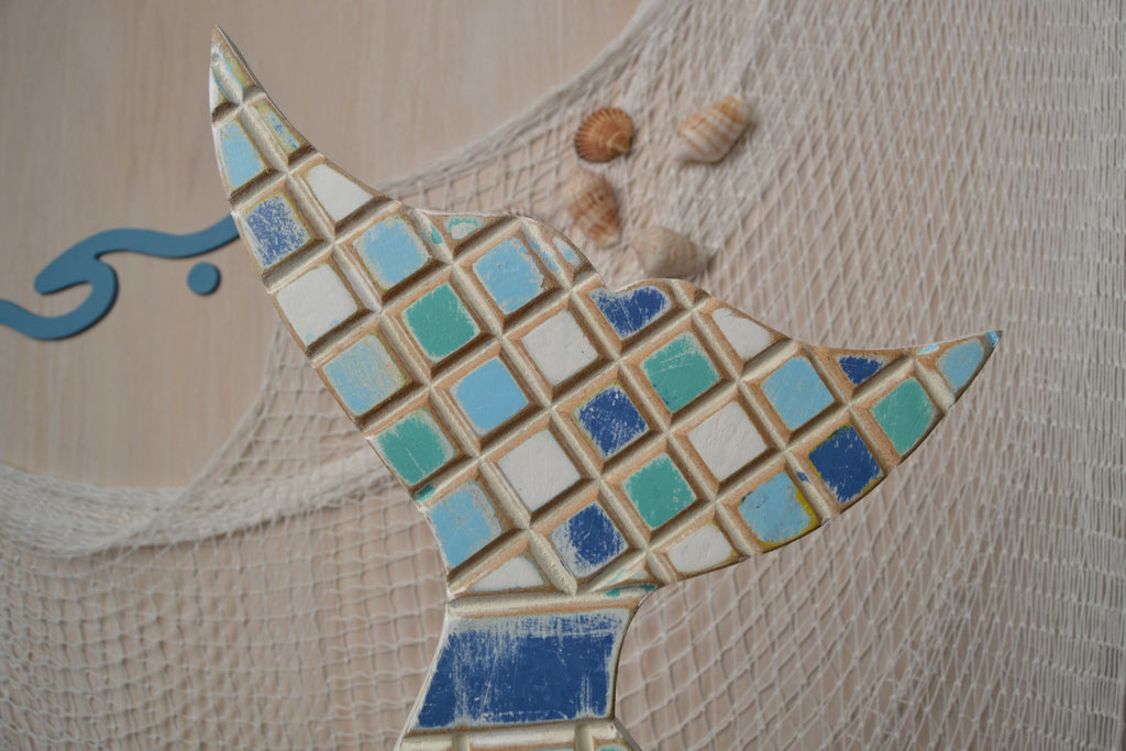 Bahr Stripe Tail accessory with colorful striped fabric and metal clasp, designed for stylish pet tail attachments.